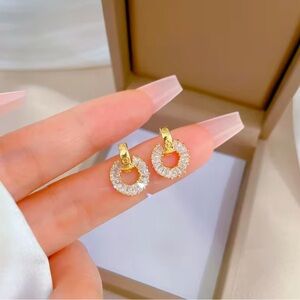 18k Gold filled Necklace & earring set for women